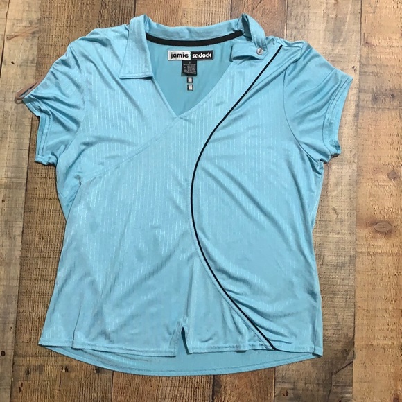 jamie sadock Tops Jamie Sadock Golf Shirt Top Blue Women Size Small